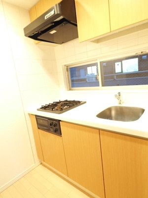 【キッチン】 | 新品家具付きマンション市谷本村町17(KaGood東京)