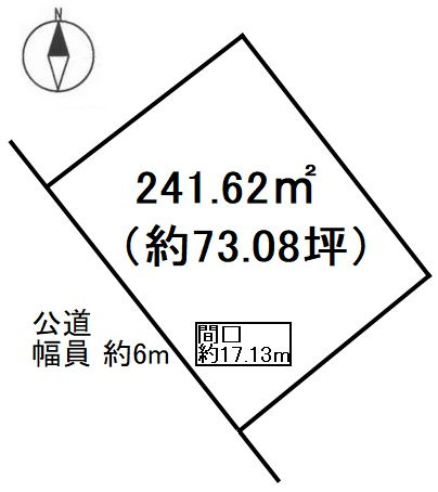 常滑市飛香台4丁目の土地図
