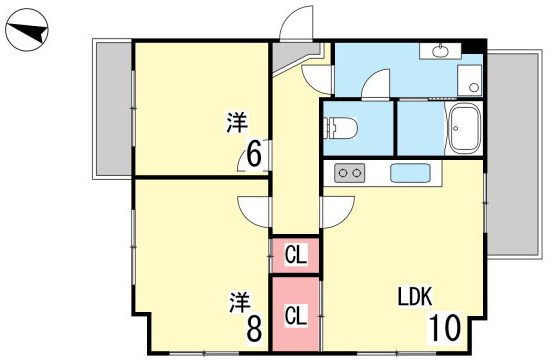 【間取り】 | 岡本野寄ハイツ