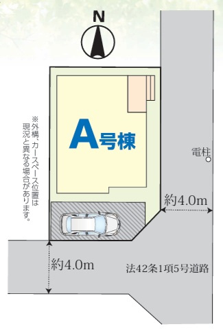 船橋市大穴北８丁目５０８番の区画図