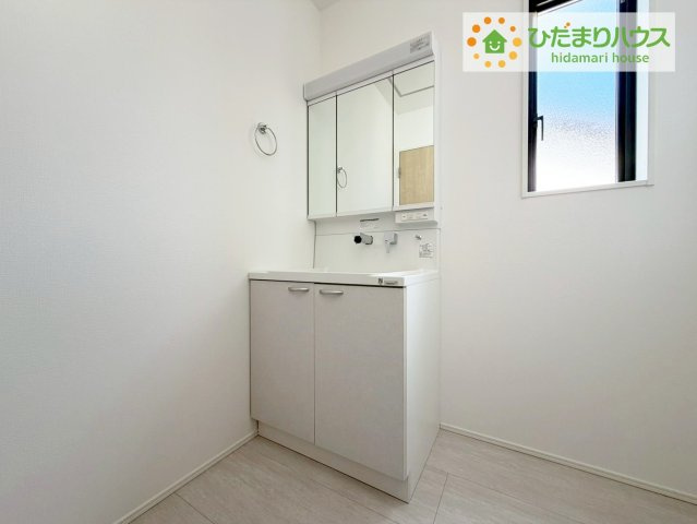 郡山市田村町金屋字宝蔵　新築戸建　1号棟の独立洗面台|シンプルで使い勝手の良い独立洗面台！