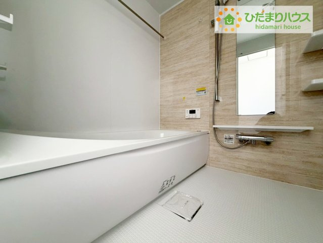 郡山市田村町金屋字宝蔵　新築戸建　1号棟の浴室|大人が足を伸ばしても十分な広さ！一人でゆっくりくつろぐ時間も大切です！