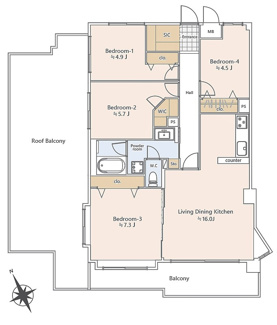 【間取り】 | 武蔵浦和第弐ローヤルコーポ
