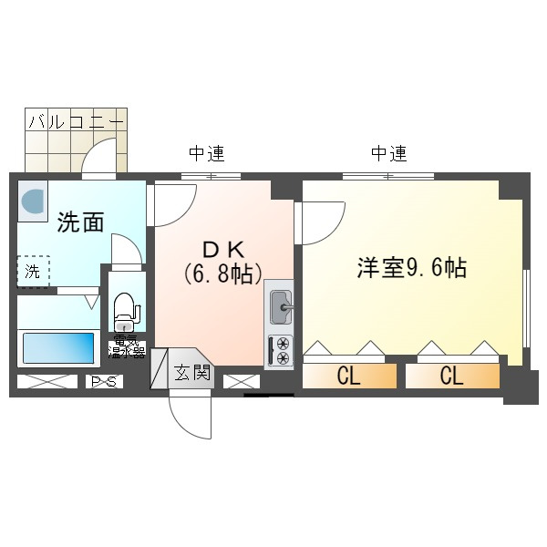 アビリティ上町弐番館の間取り