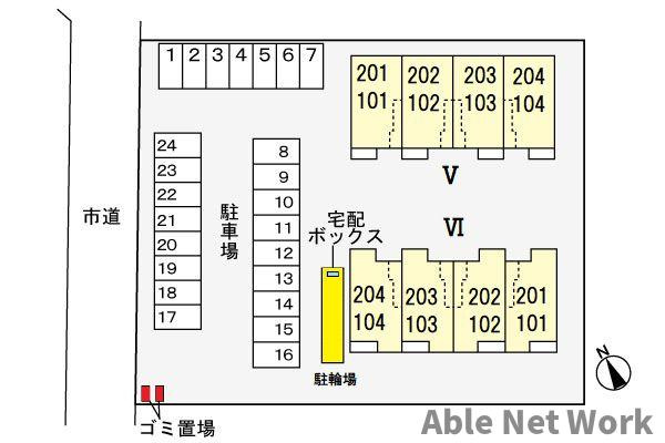 アベニール Vの区画図