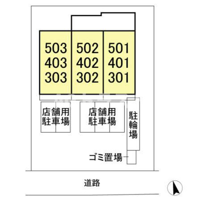 【区画図】 | エスト・レザン　Ⅱ