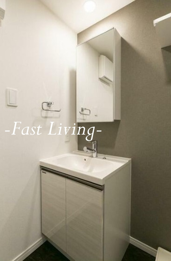 新宿夏目坂コートの洗面所