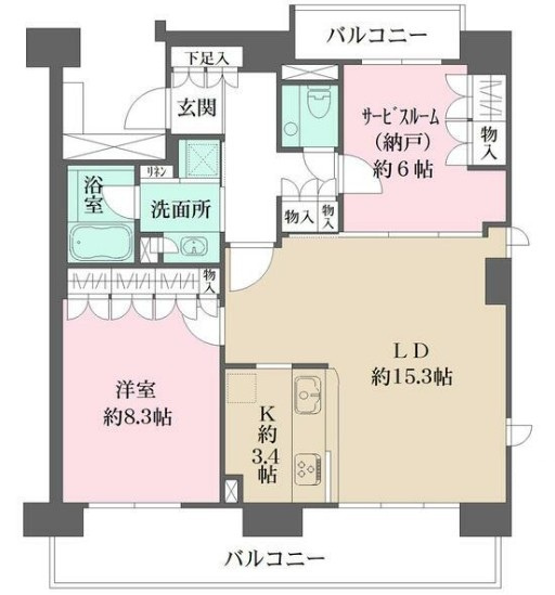 番町レジデンスの間取り
