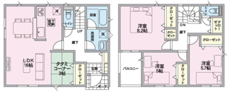 【間取り】 | 新築　新潟市西区金巻 第1  2号 | 3LDK　駐車スペース2台可能