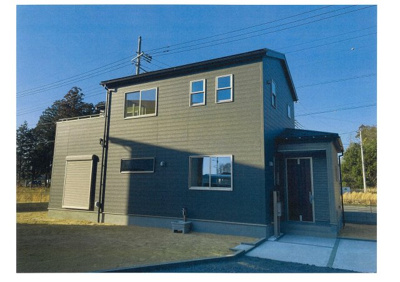 【外観パース】 | 桜川市東桜川3丁目4LDK新築建売住宅 | 本物件ではありませんが、仕様と同じ外壁材を使っています。