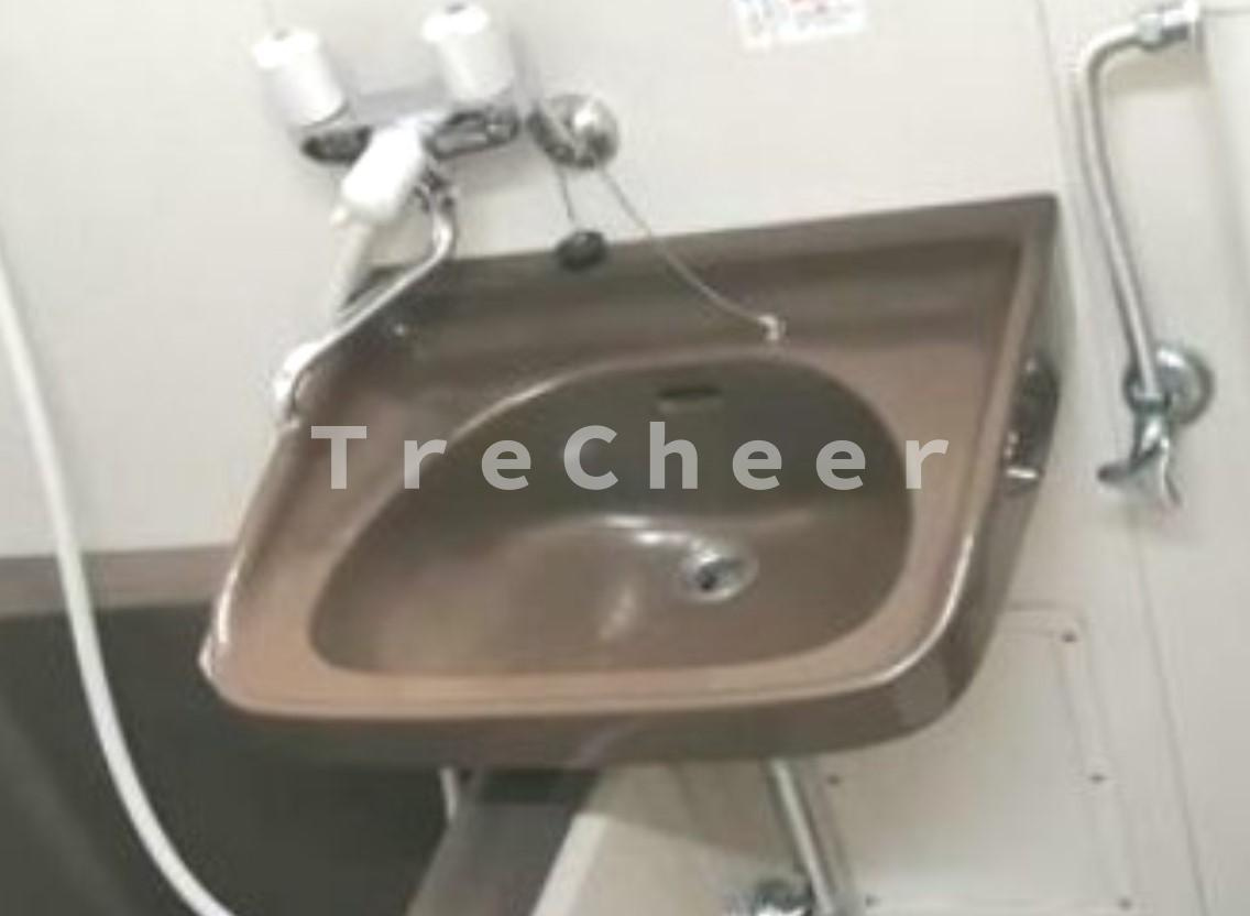 ハイツウエムラの洗面所