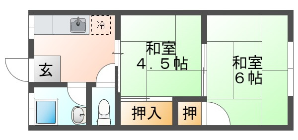 グリーンハイツ垂水の間取り