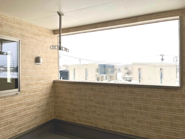 越前市平出新築戸建2号棟のバルコニー