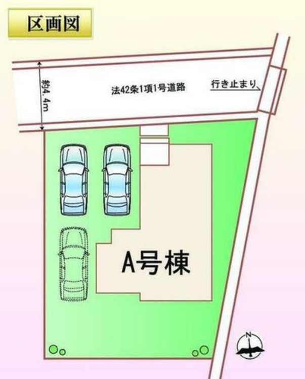 【仲介手数料無料／大治町】ハートフルタウン大治町長牧7期　新築戸建の区画図