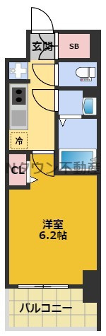 【間取り】 | メイクス名駅南Ⅱ | 間取りです。