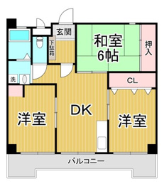 門戸パレスの間取り