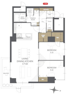 【間取り】フローラル南２７条 