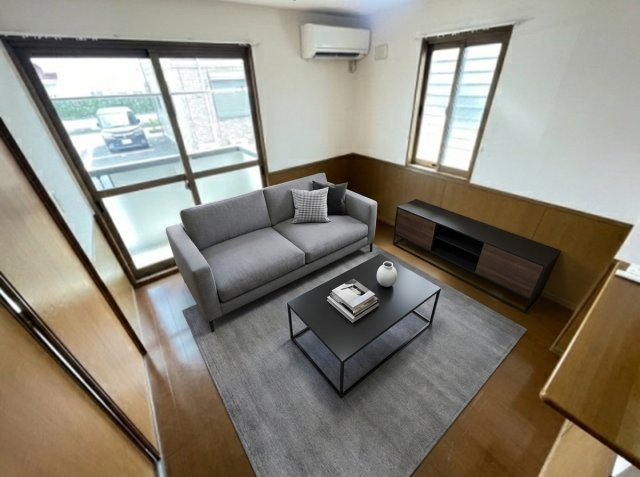 サニーウェルBの居間・リビング|家具はCGのイメージ画像になります。※実際に家具は付いておりません。