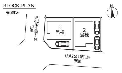 船橋市大穴南１丁目の区画図