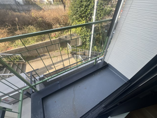 chalet　涼風テラスのバルコニー|外からの目が気にならないバルコニーで洗濯物が干せます