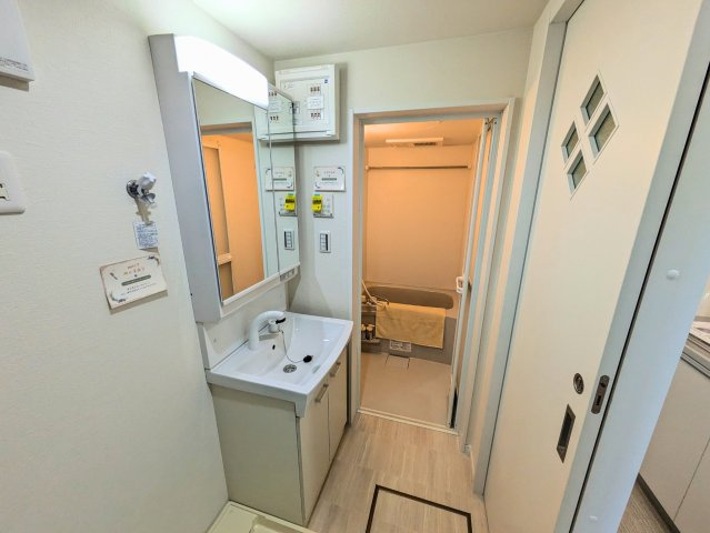 chalet　涼風テラスのシャワールーム|さっと体を洗えるシャワールーム付です