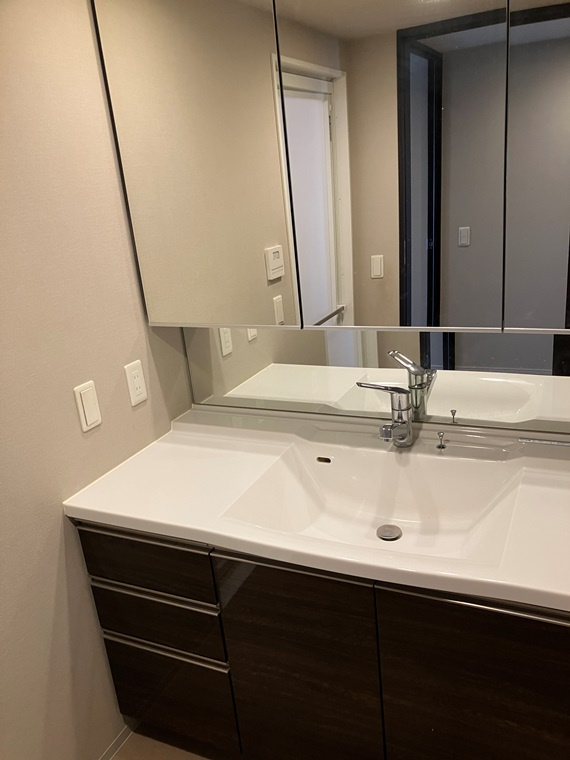 ザ・パークハウス南行徳レジデンスの洗面所|使いやすい洗面所です