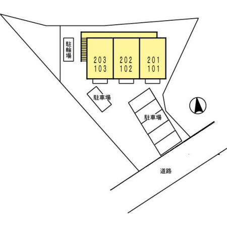 セレッソハイムの区画図