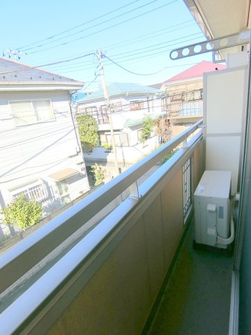 カーサＫのバルコニー|★幅広バルコニー、陽当り良好です♪