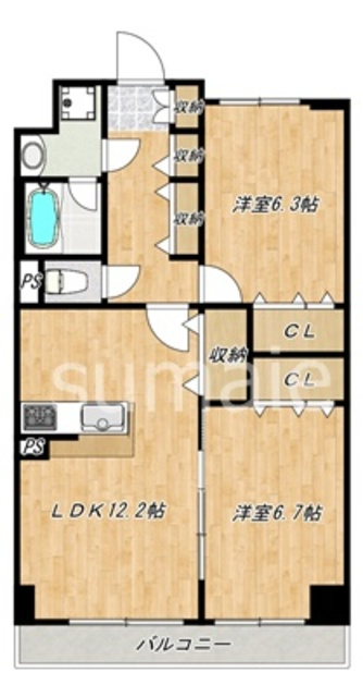 アンシャンテ大宮の間取り|ファミリー向けの間取りです！
