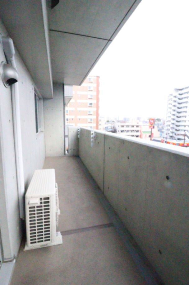 熊本市中央区坪井３丁目の賃貸マンションのバルコニー