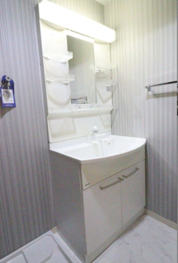 熊本市中央区坪井３丁目の賃貸マンションの独立洗面台