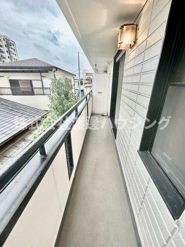 下穂積テラスハウス　のバルコニー