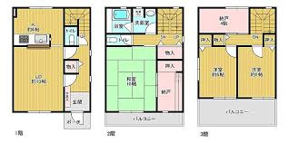 下穂積テラスハウス　の間取り
