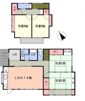 【間取り】 | 千葉市稲毛区小中台町　中古戸建　稲毛駅