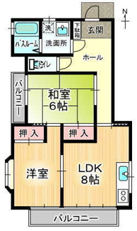 【間取り】 | コーポ宇賀神