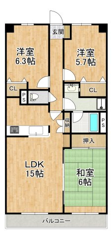 【間取り】 | サンシティ泉ヶ丘