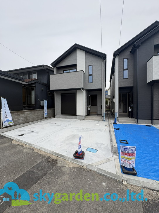 茅ヶ崎市東海岸北6期　新築戸建　全3棟1号棟の駐車場