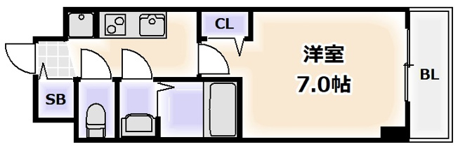 【間取り】 | スプランディッド難波WEST