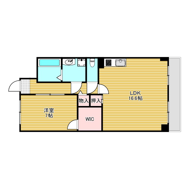 千里ハイツの間取り