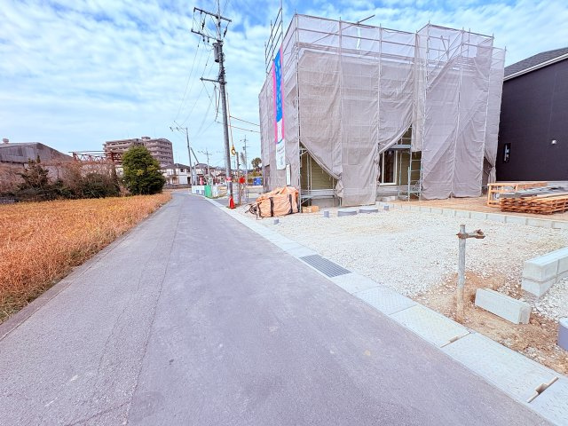 新築建売)八女郡広川町久泉の前面道路含む現地写真