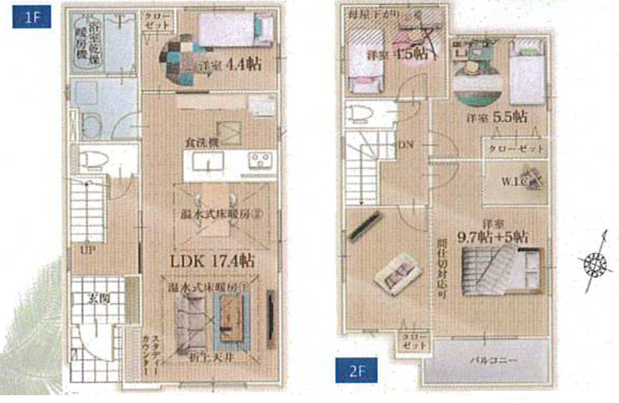 茅ヶ崎市東海岸北6期　新築戸建　全3棟2号棟の間取り