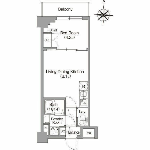 BPRレジデンス大島の間取り