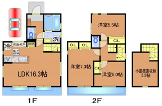 【間取り】 | 保谷町5丁目15番地戸建1号棟