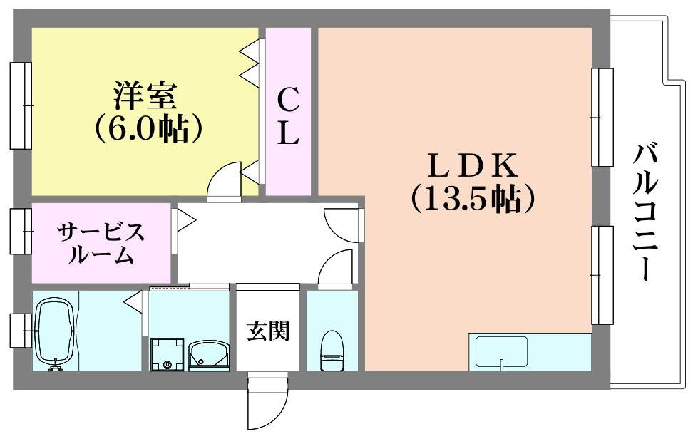 ユメノサニーハイツの間取り