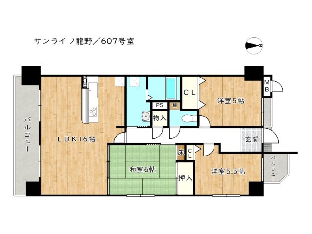 【間取り】 | サンライフ龍野