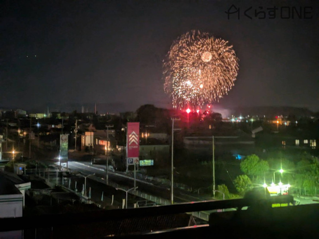 【展望】 | サンライフ龍野 | ベランダから龍野納涼花火大会の花火が見えます☆
