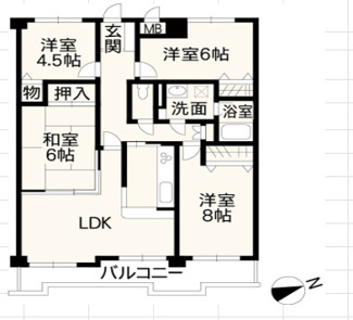 【間取り】 | トーカンマンション米屋町