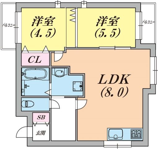 BELL TREE平和台の間取り