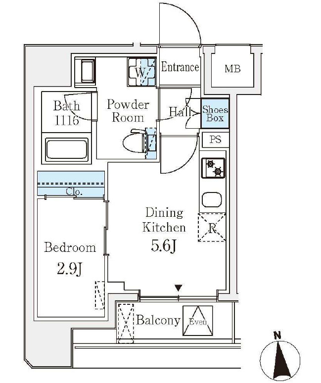 クラリティア文京湯島の間取り