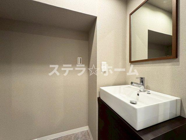 クローバーハイツ森小路二号棟の独立洗面台|独立洗面化粧台付き